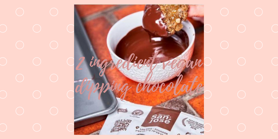 2 Ingredient Vegan Dipping Chocolate