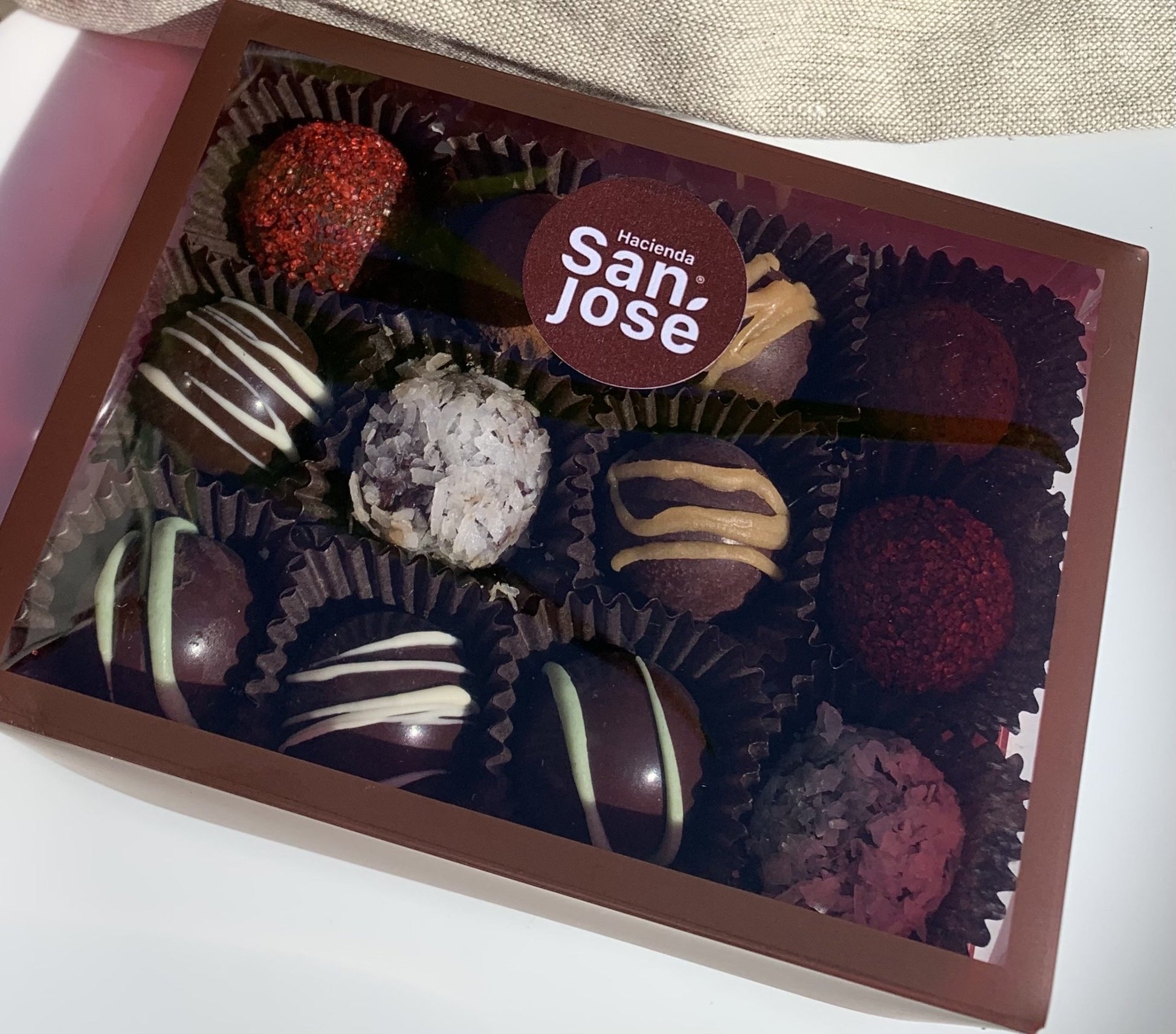 12 piece assorted truffle box